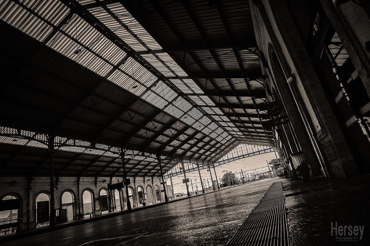 Gare de Sète. La verrière Architecture ferroviaire © Hersey Photographe
