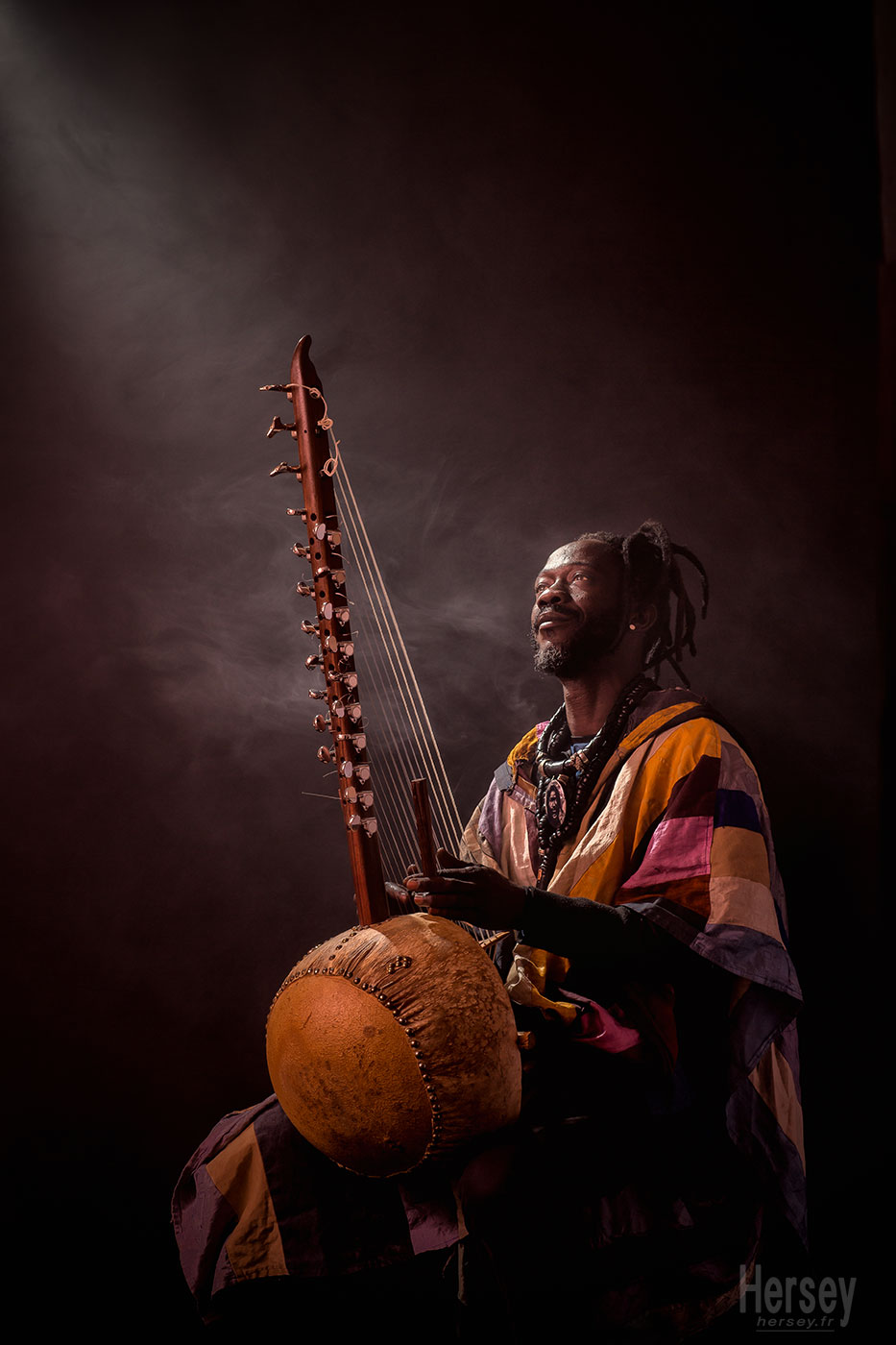 Modou Sarr musicien joueur de kora © Hersey Photographe