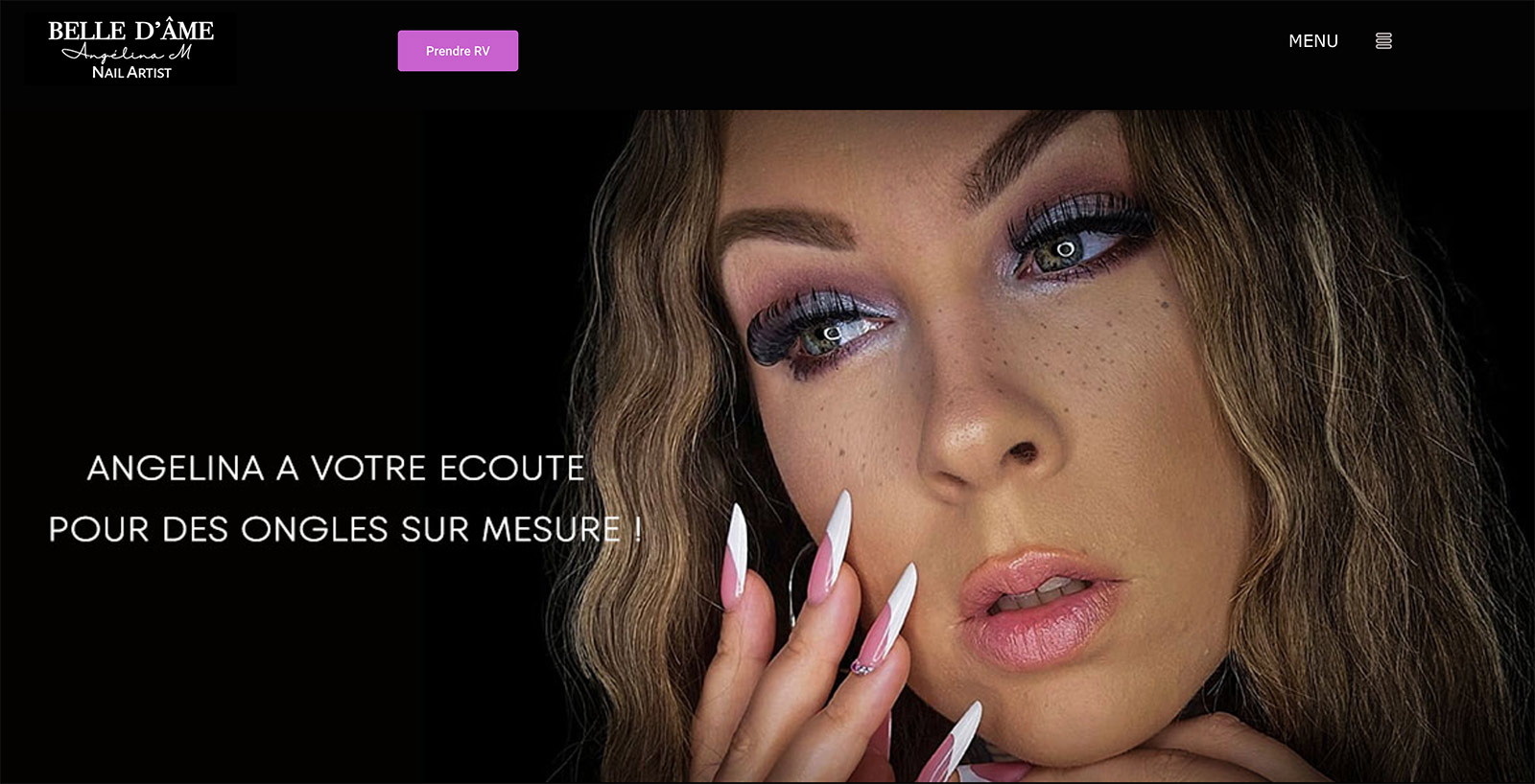 Création de site internet webmaster pour onglerie Nail art Calvados © Hersey webmaster